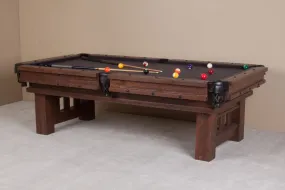 Viking Log Furniture Barnwood Cheyenne Pool Table