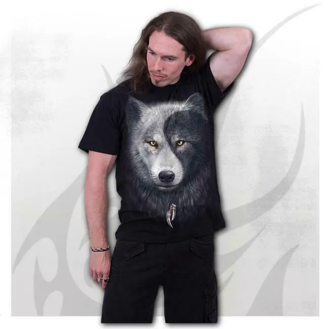 Wolf Chi Black Mens T-Shirt